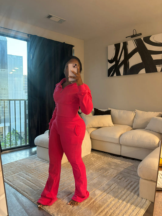 Pretty Girl 3.0 Sweatsuit(Barbie Pink)