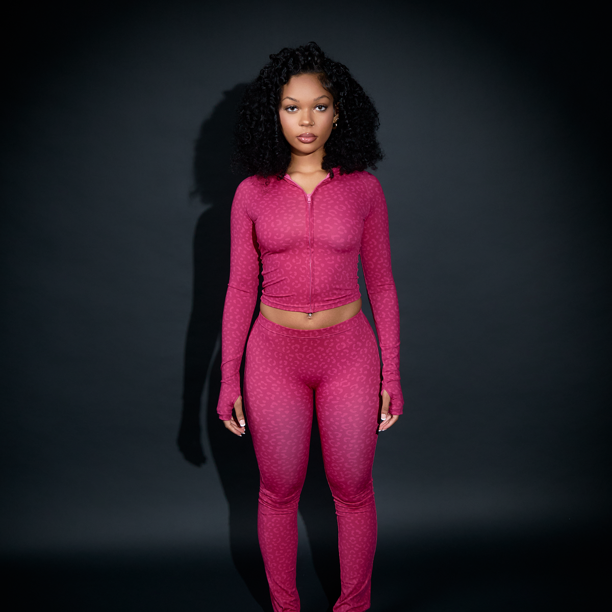 Pink Leopard Hoodie Set( FINAL SALE) – mara mma clothing