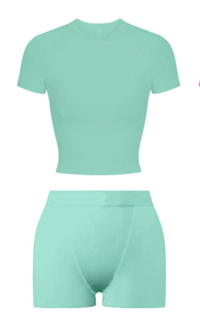 Mint Shorts Set